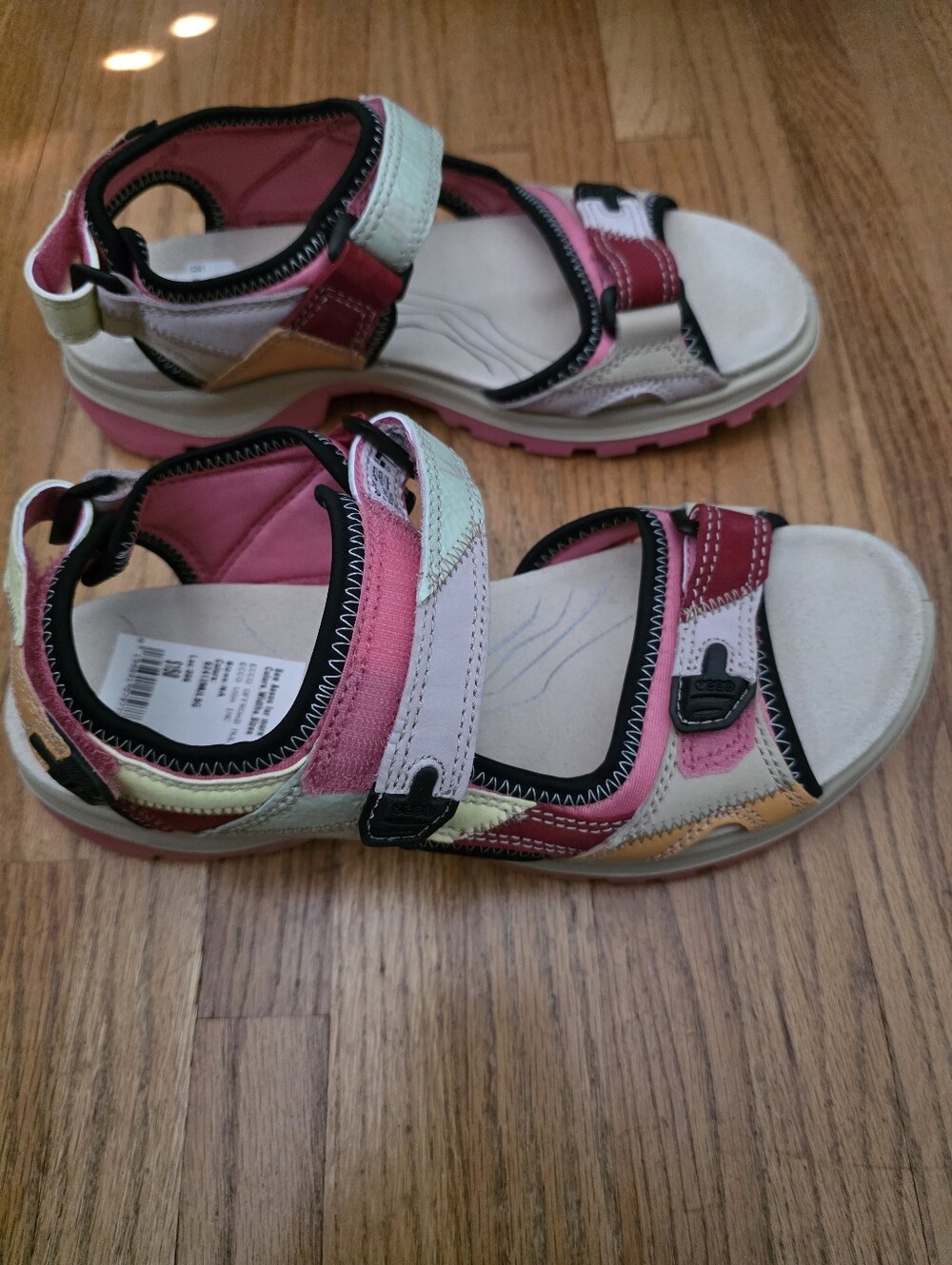 Ecco Offroad Womens Multicolor Adjustable Sport Sandals 9/9.5 US - Picture 3 of 4